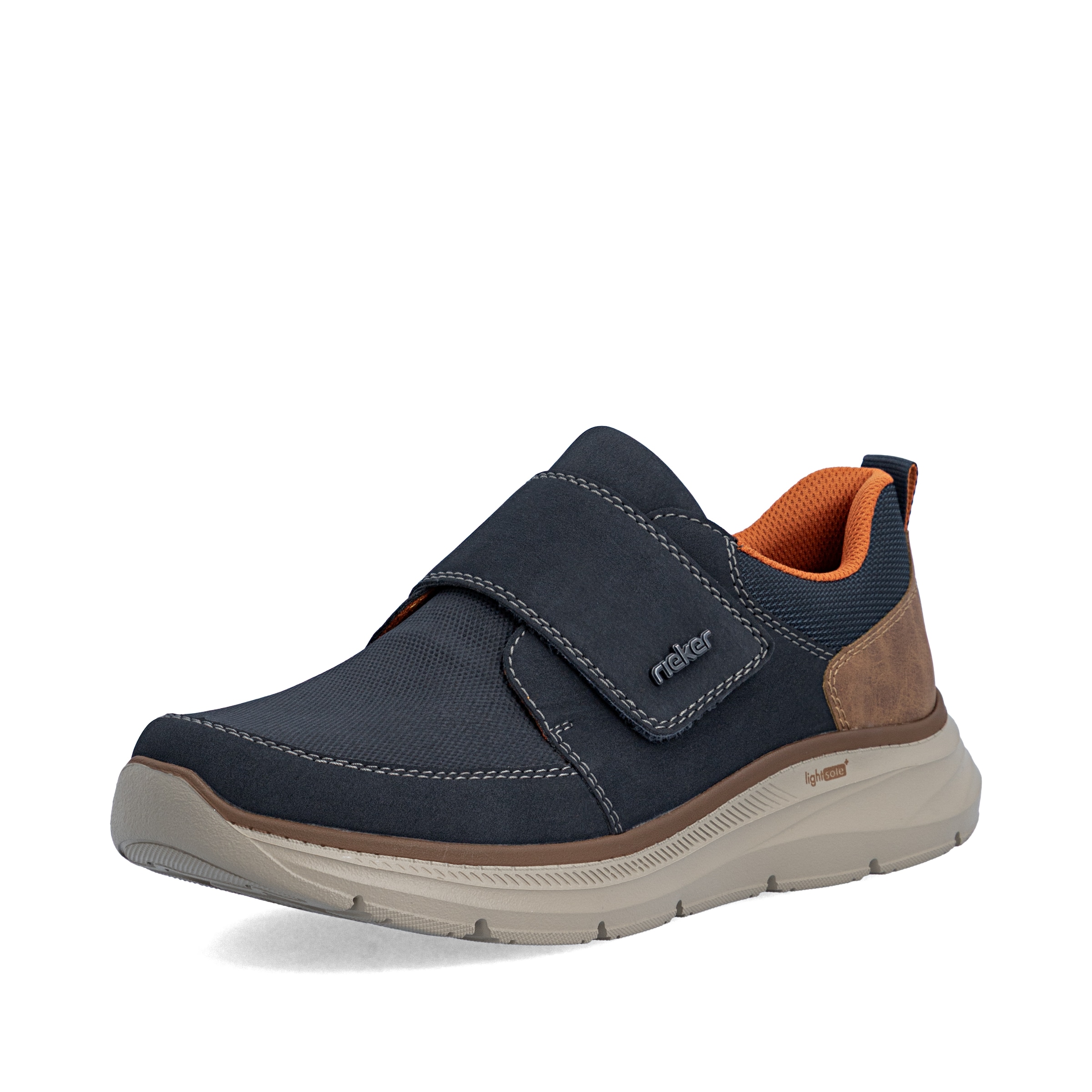 Chaussure à lacets Rieker en bleu : devant