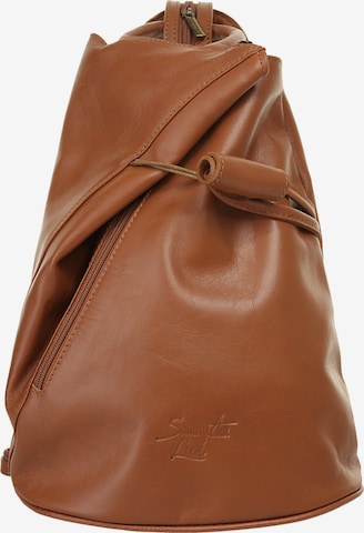 Samantha Look Rucksack in Braun: Vorderseite
