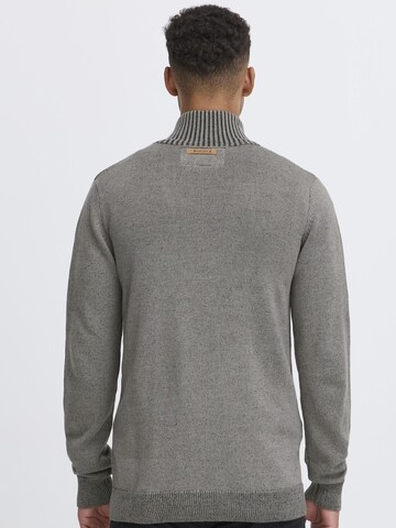 INDICODE JEANS Gebreid vest 'Andy' in Grijs
