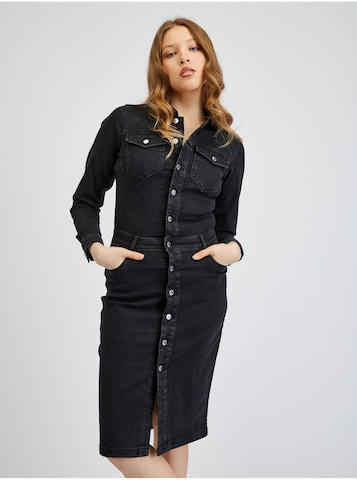 Orsay Shirt Dress in Black: front