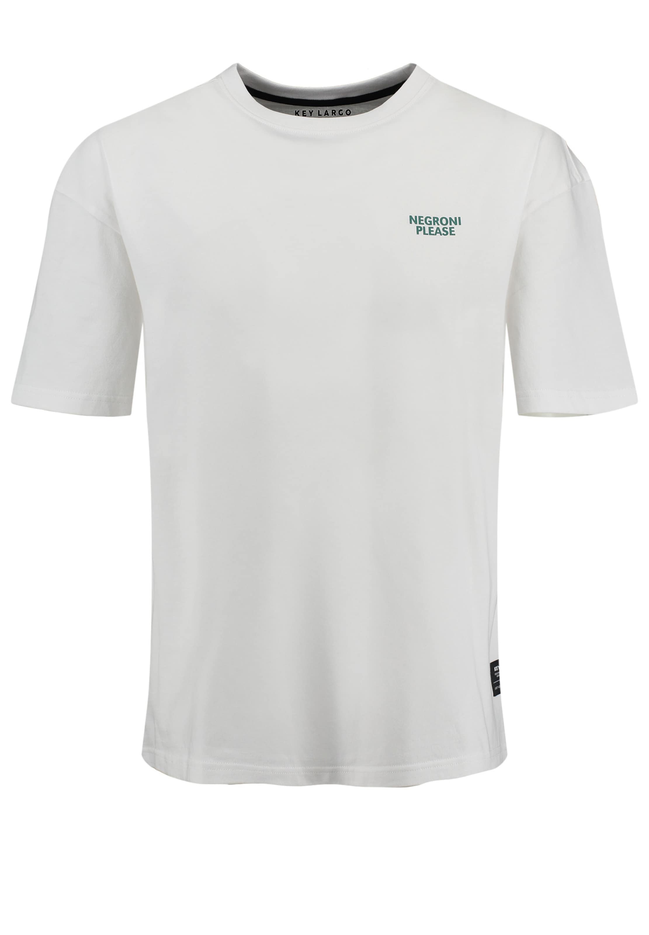 T-Shirt 'Negroni' Key Largo en blanc : devant