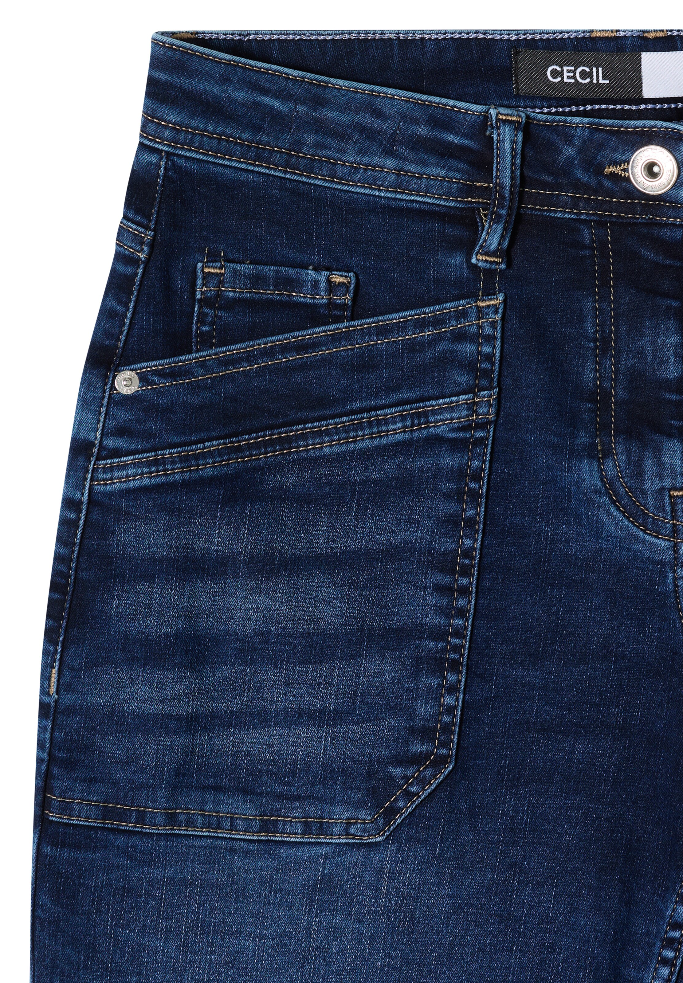 CECIL Loosefit Jeans in Blau