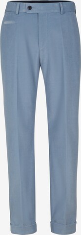 STRELLSON Loose fit Pleated Pants ' Luc ' in Blue: front