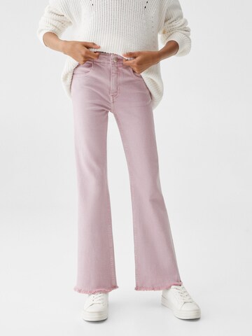 MANGO KIDS Flared Jeans 'ONA' i lilla: forside