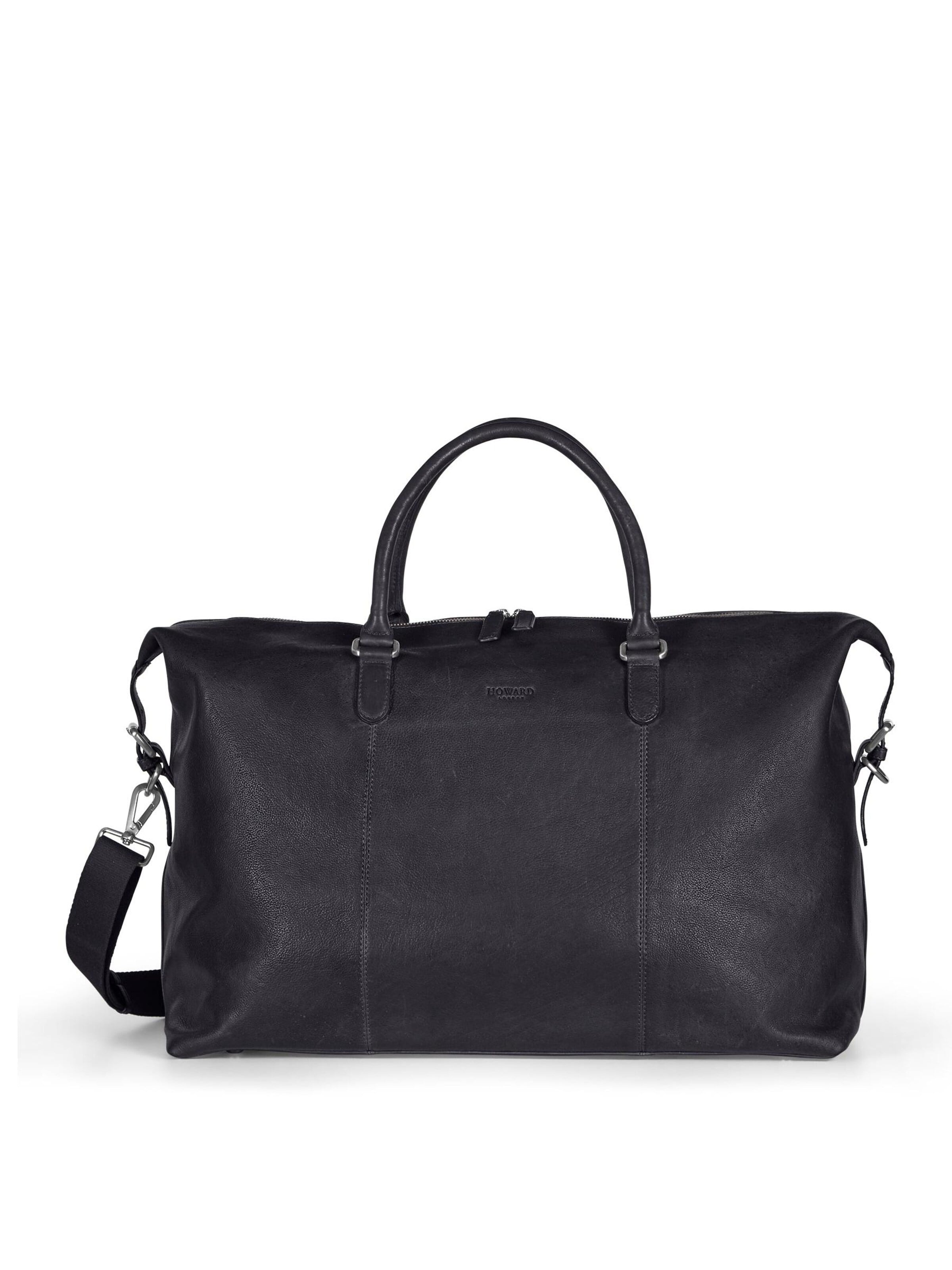 Borsa weekend 'Jacob' di Howard London in nero: frontale