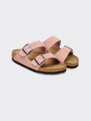 BIRKENSTOCK Pantoletter 'Ciabatta Arizona Suede Leather Pink Clay' i pink