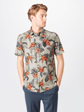 Lindbergh Regular fit Ing 'Palm Leaf' - zöld: elől