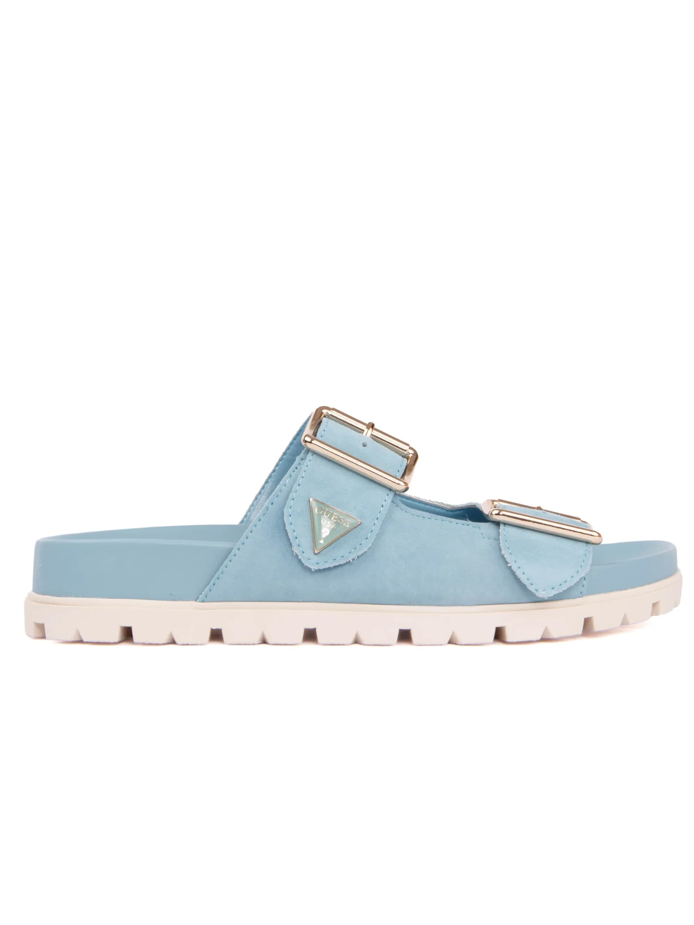 GUESS - Zapatos abiertos 'Fasten' en azul: frente