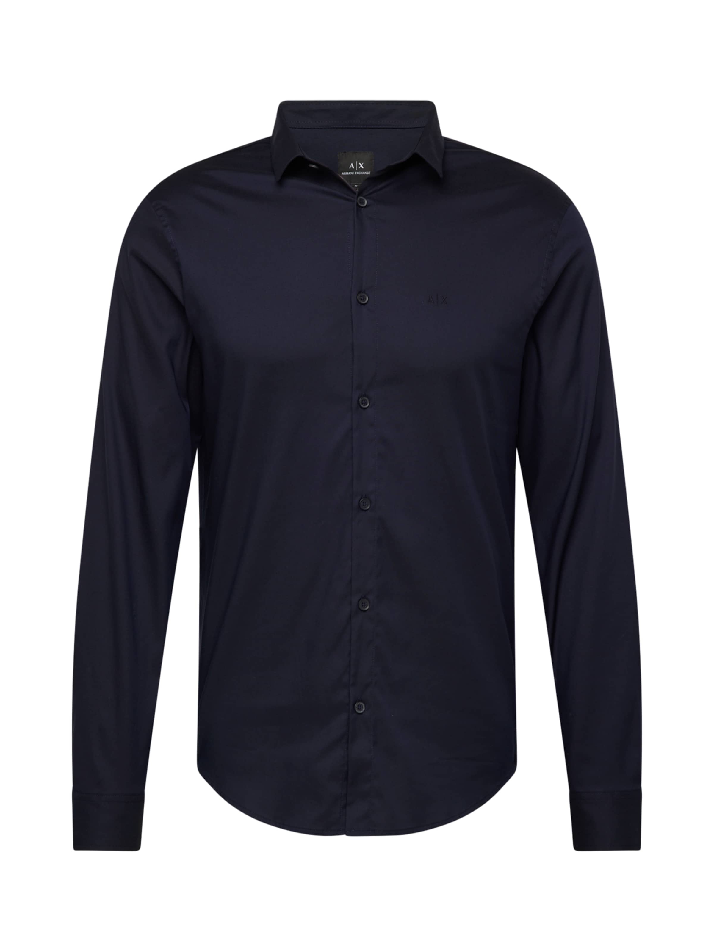 ARMANI EXCHANGE Slim fit Zakelijk overhemd in Blauw: voorkant