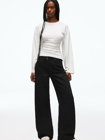 Bershka Wide leg Jeans i svart