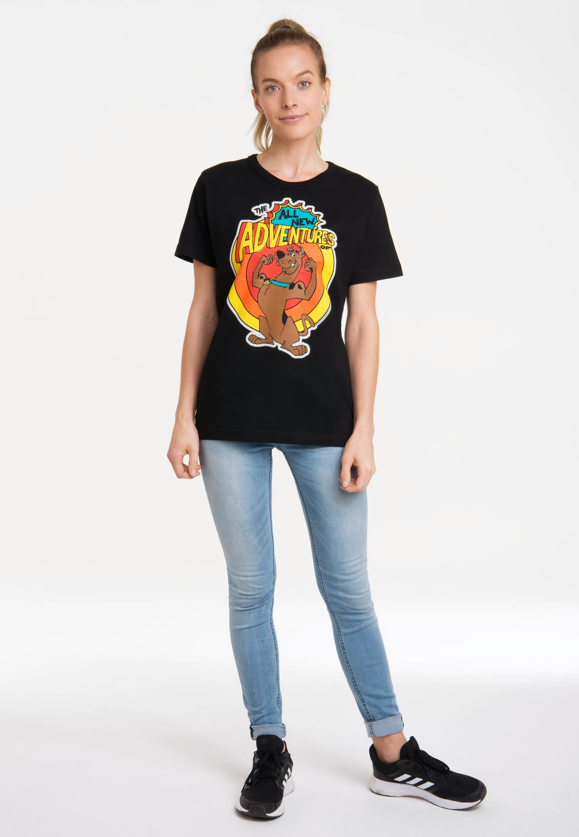 LOGOSHIRT T-Shirt Scooby Doo in Schwarz 