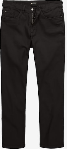 Men Plus Regular Jeans in Zwart: voorkant