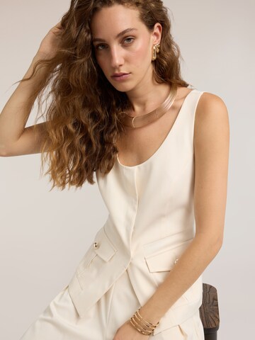 Gilet de costume MOTIVI en blanc