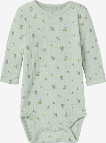 NAME IT - Pijama entero/body 'DANINA' en verde: frente