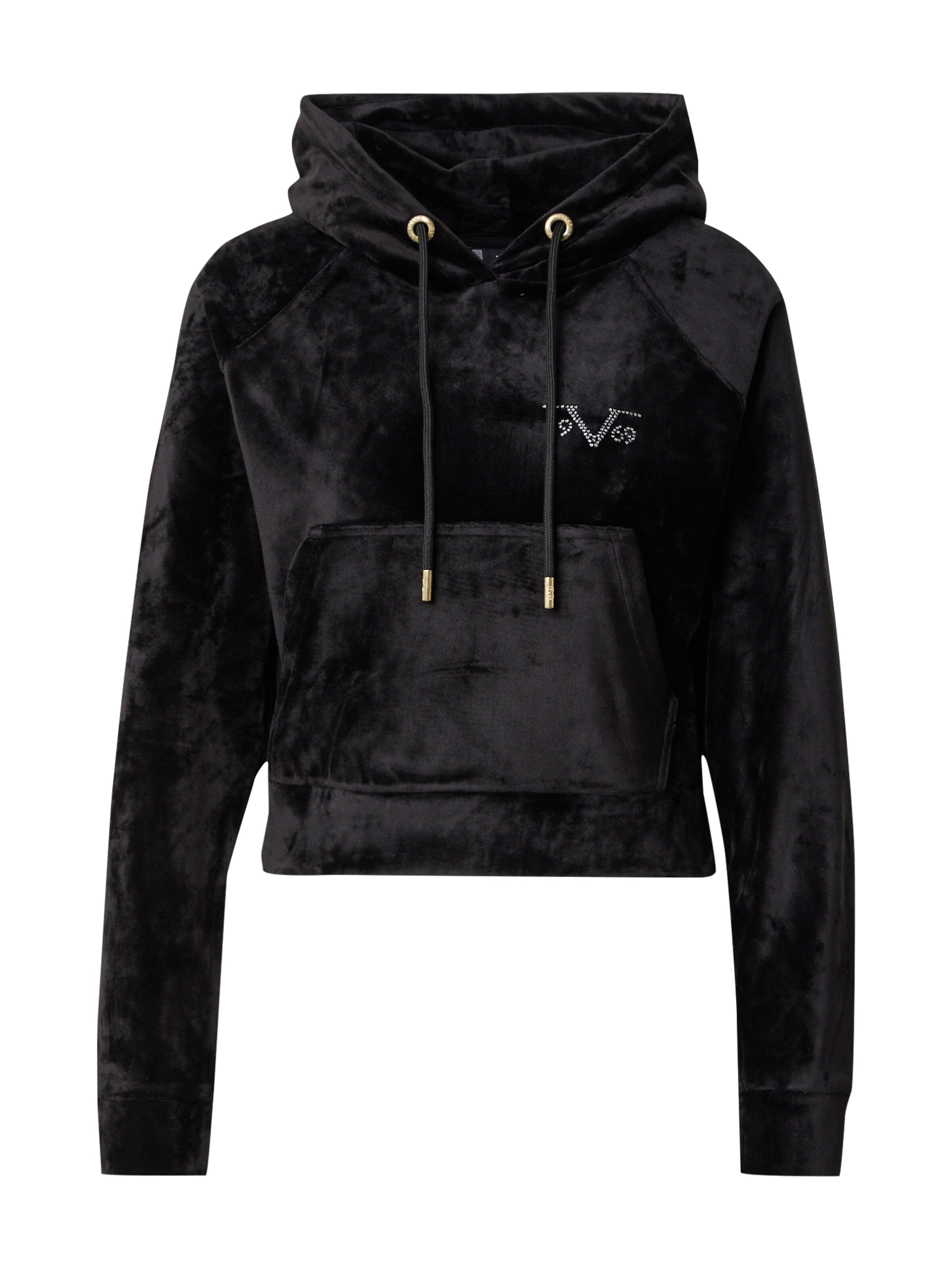 juoda 19V69 ITALIA Megztinis be užsegimo 'INGA': priekis