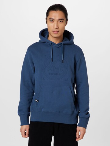 Superdry Sweatshirt in Blauw: voorkant