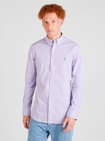 Polo Ralph Lauren Slim fit Ing - lila: elől