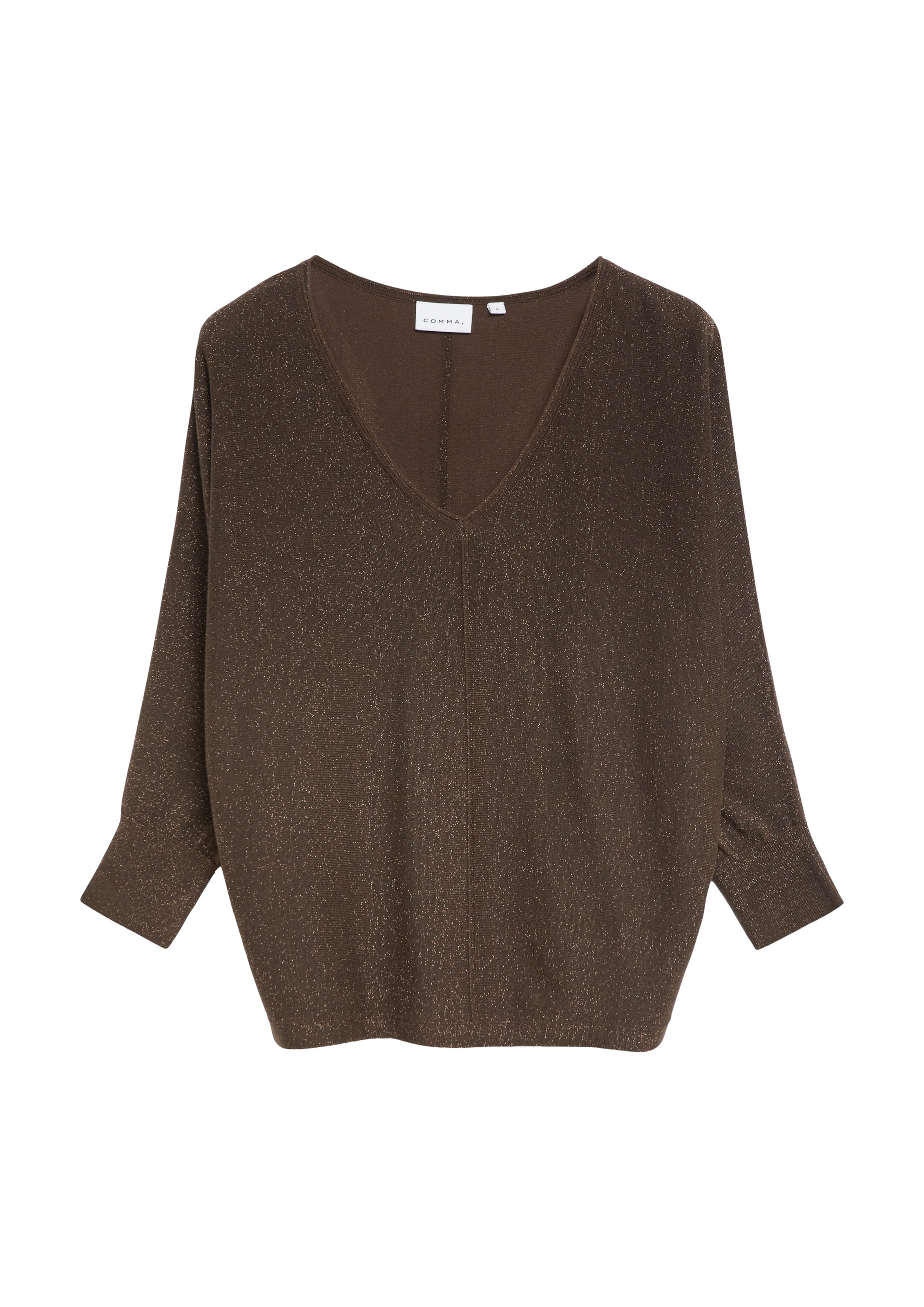 COMMA Pull-over en brun foncé, Vue avec produit