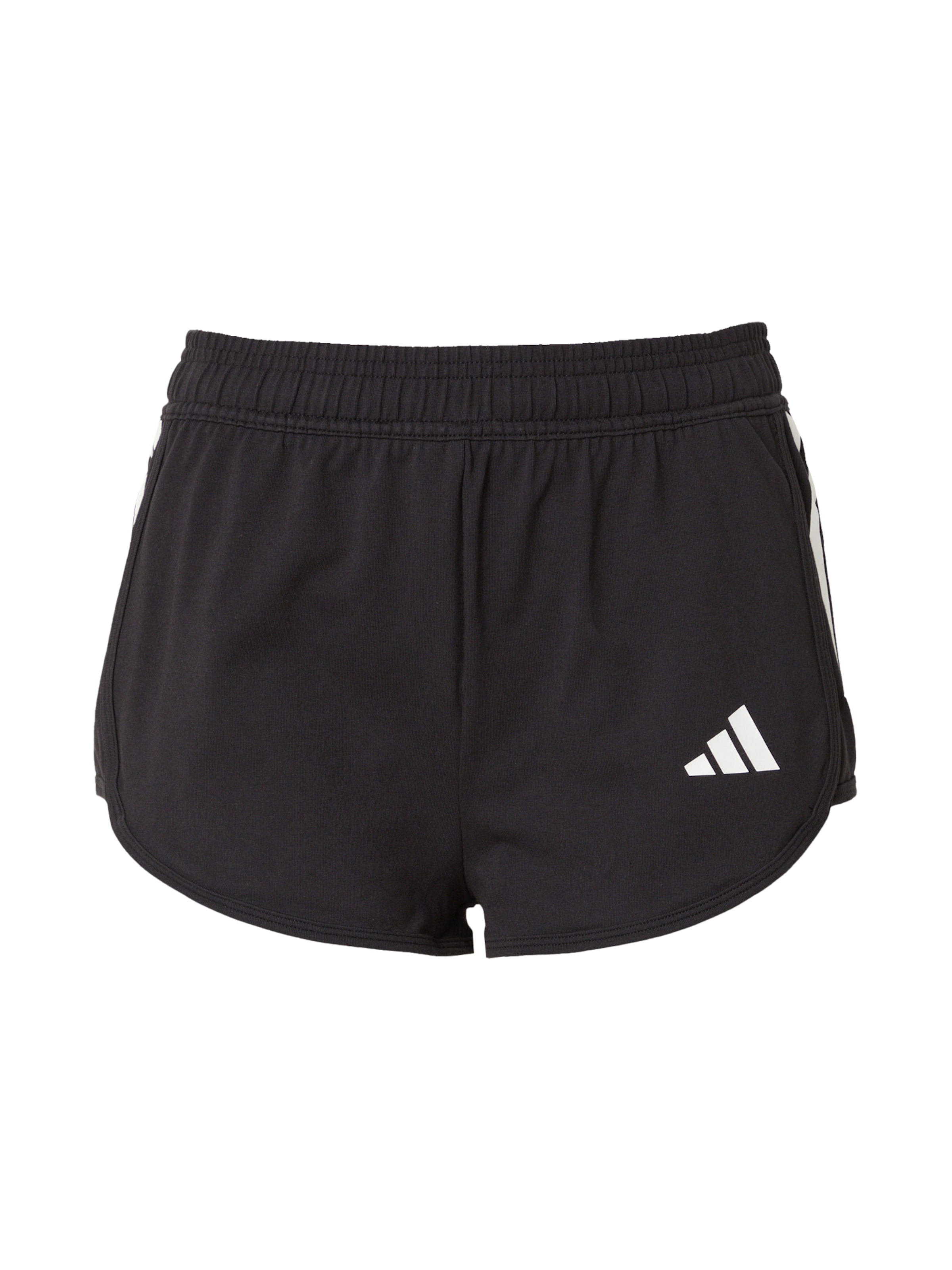 juoda ADIDAS SPORTSWEAR Standartinis Sportinės kelnės 'TIRO': priekis