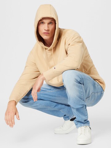 Tommy Jeans Mikina – béžová