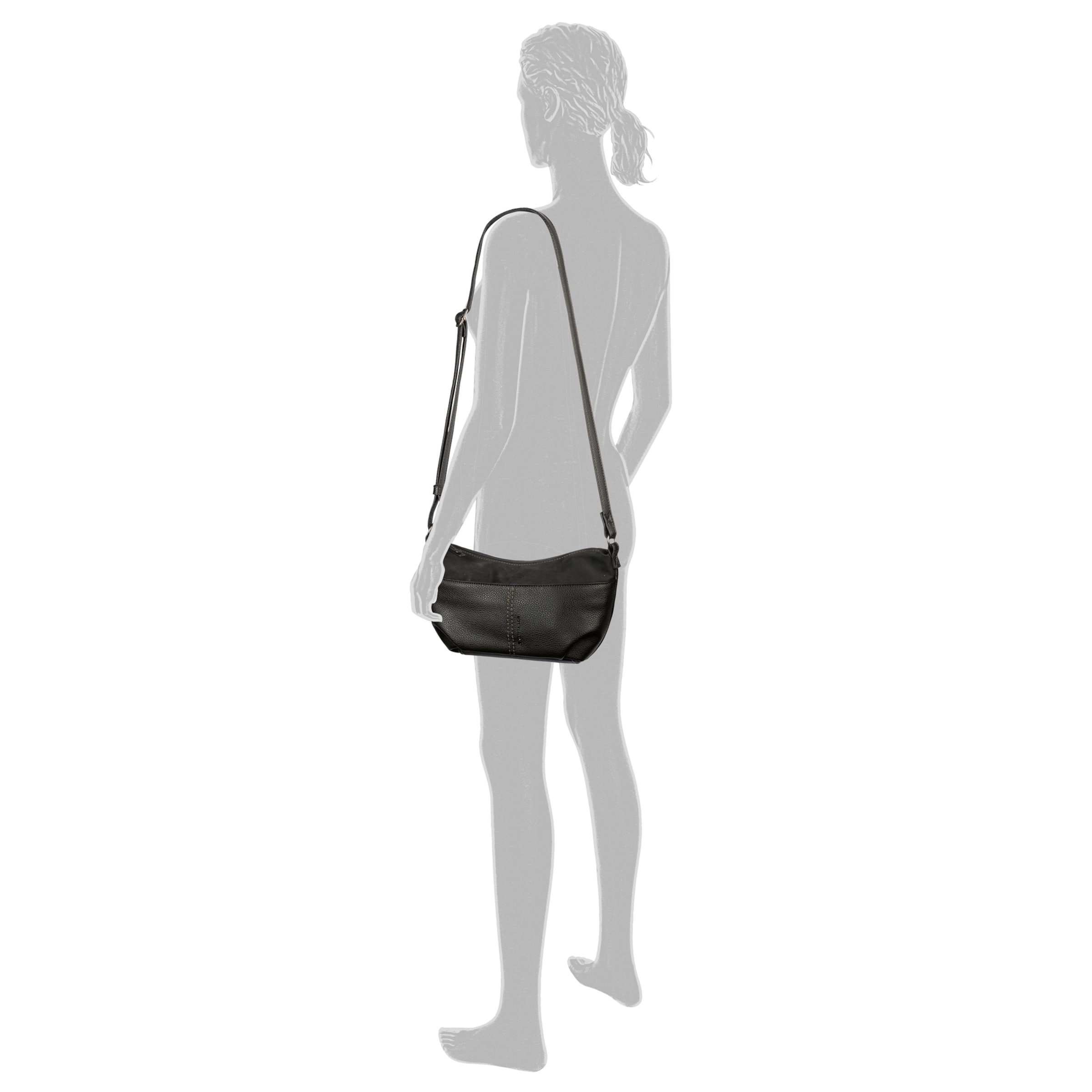 TOM TAILOR Handbag in Black: front