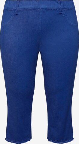 Ulla Popken Regular Pants in Blue: front