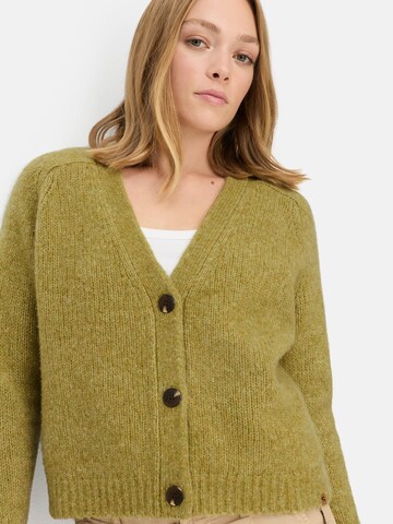 CAMEL ACTIVE Strickjacke mit Raglanärmeln und Knopfverschluss in Grün