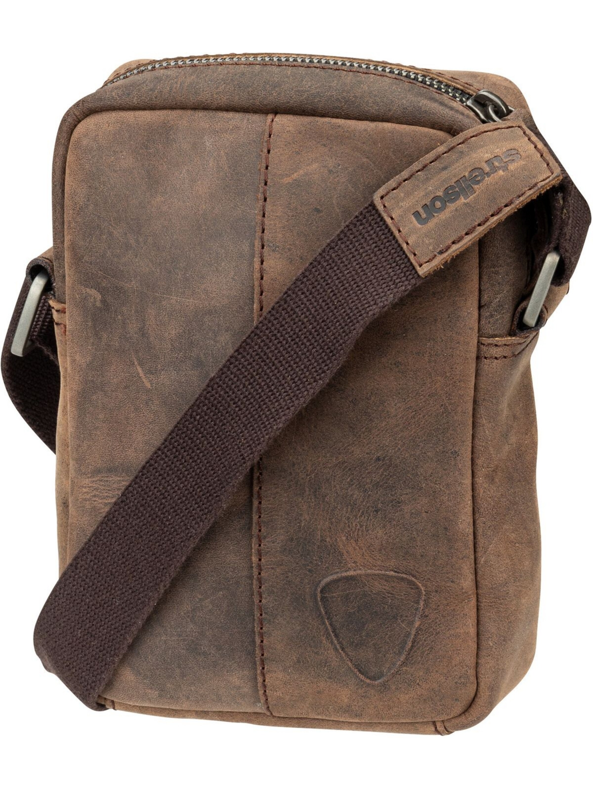 STRELLSON Schoudertas 'Richmond Clint' in Bruin