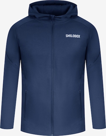 Veste de survêtement 'Maison' Smilodox en bleu : devant