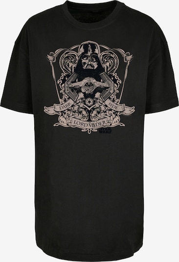 F4NT4STIC T-shirt oversize 'Star Wars Dark Side Lord Vader' en noir / blanc perle, Vue avec produit