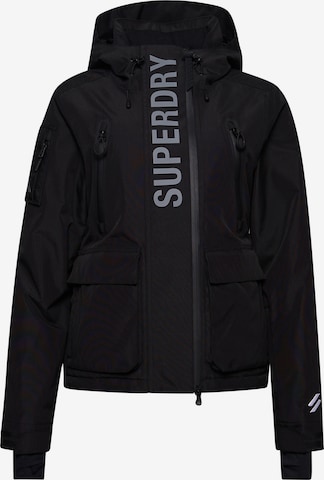 Superdry Sportjas 'Ultimate Rescue' in Zwart: voorkant