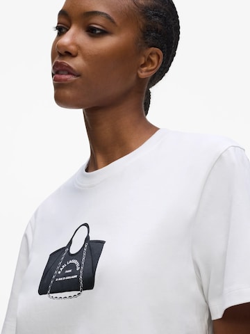 Tricou de la Karl Lagerfeld pe alb