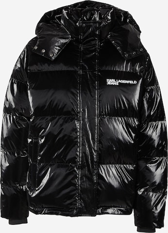 KARL LAGERFELD JEANS Jacke in Schwarz: Vorderseite
