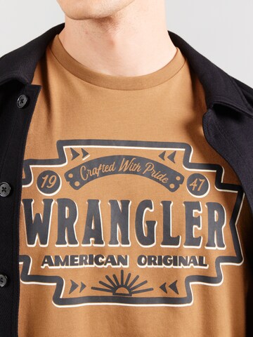 WRANGLER Shirt 'AMERICANA' in Brown