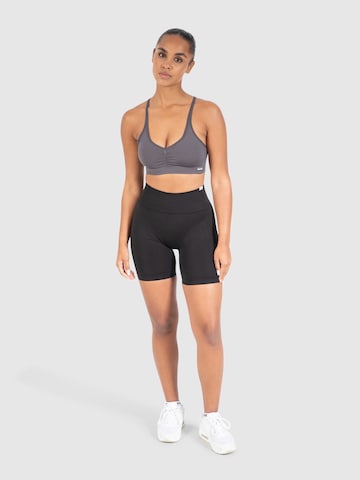 Coupe slim Pantalon de sport 'Amaze Scrunch' Smilodox en noir