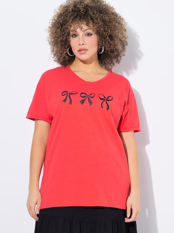 T-shirt Ulla Popken en rouge : devant