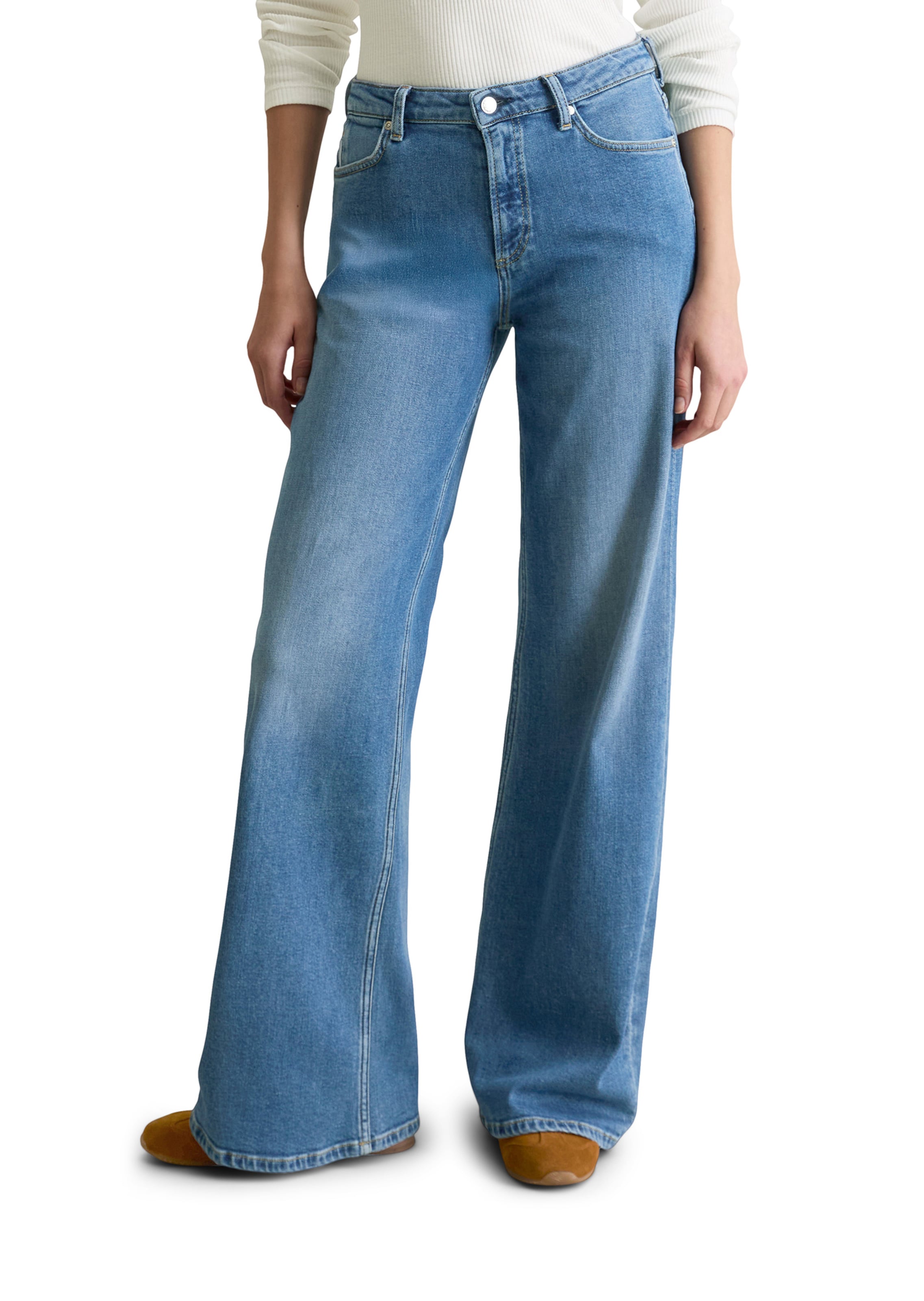 Marc O'Polo DENIM Flared Jeans in Blau: Vorderseite
