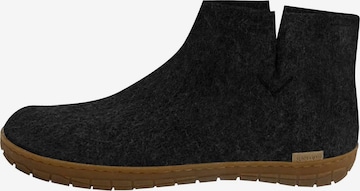 Glerups Pantolette 'Honey' in Schwarz: Vorderseite
