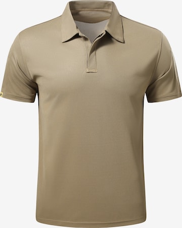 YOUTHUP Performance Shirt 'Gradschnitt' in Brown: front