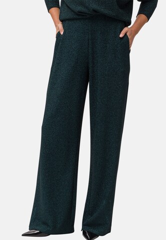 zero Wide leg Broek in Groen: voorkant