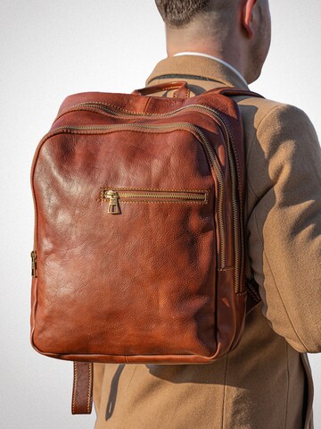 bupell Rucksack 'Dante' in Braun