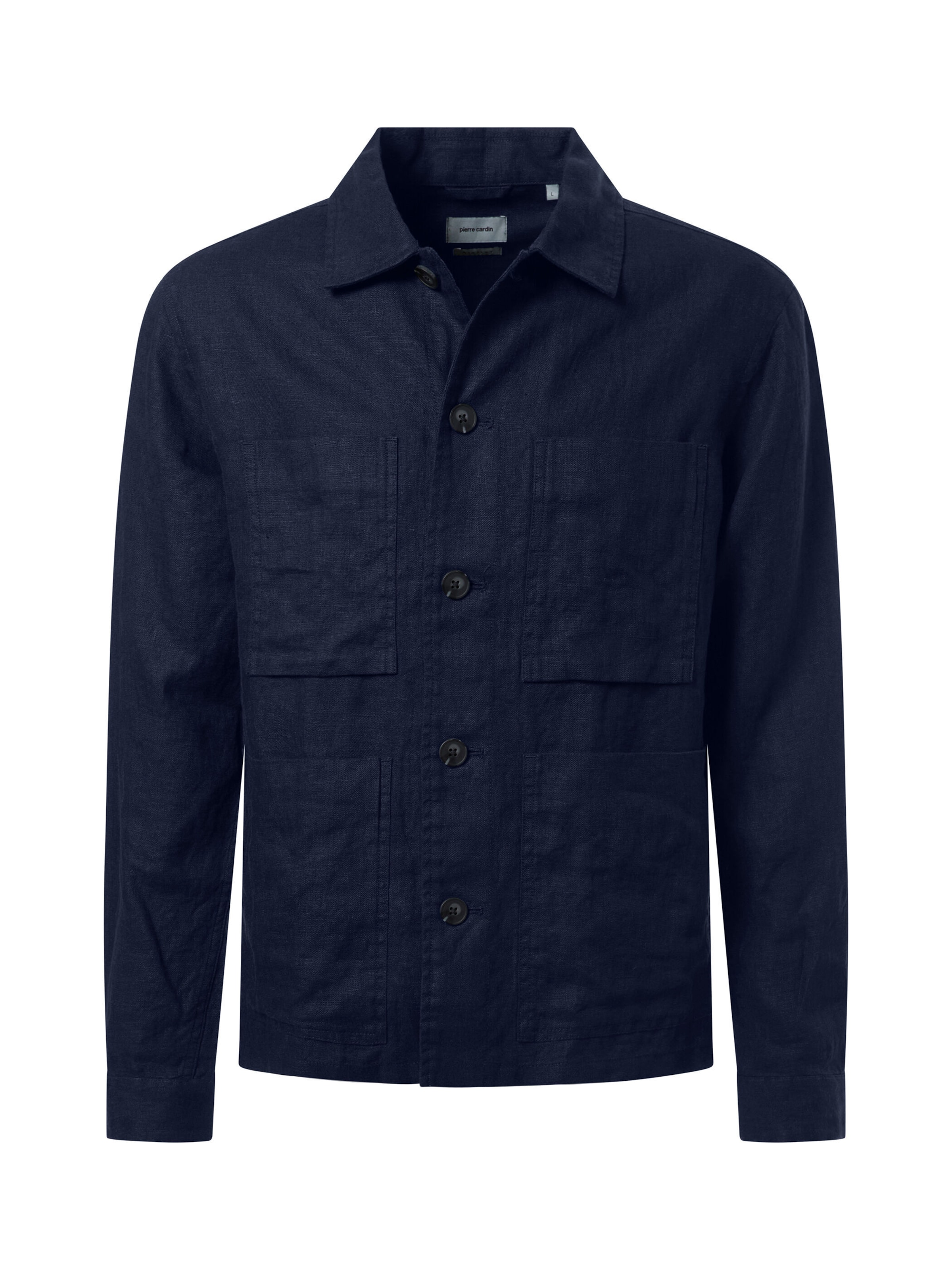 PIERRE CARDIN Regular fit Overhemd in Blauw: voorkant