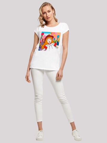 F4NT4STIC Shirt 'Alice im Wunderland Double Alice' in Weiß