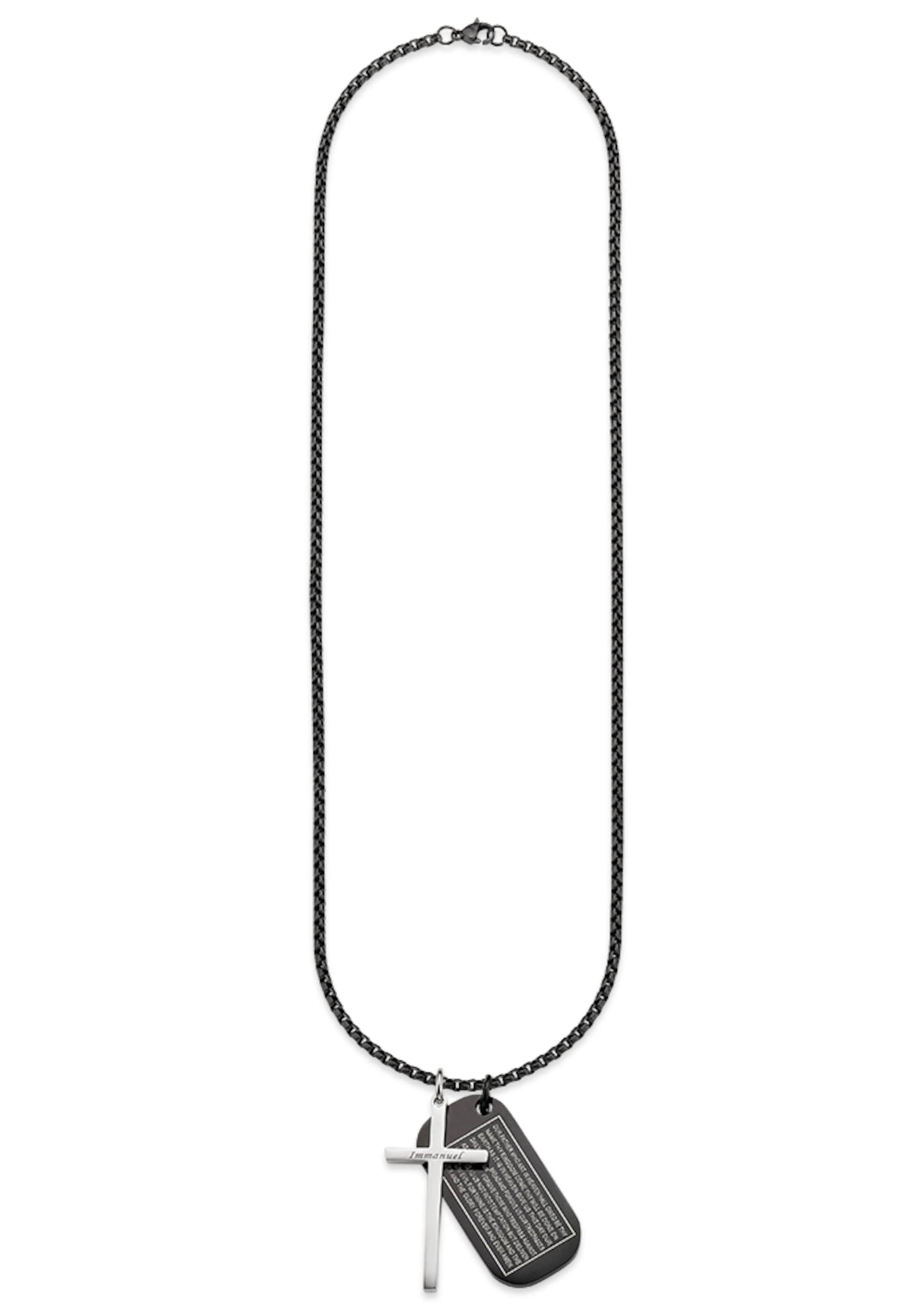 Bruno Banani LM Necklace in Grey: front
