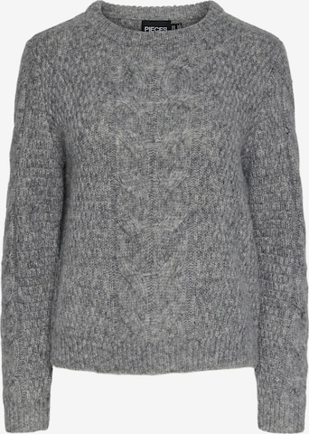 PIECES Pullover 'Nina' i grå: forside