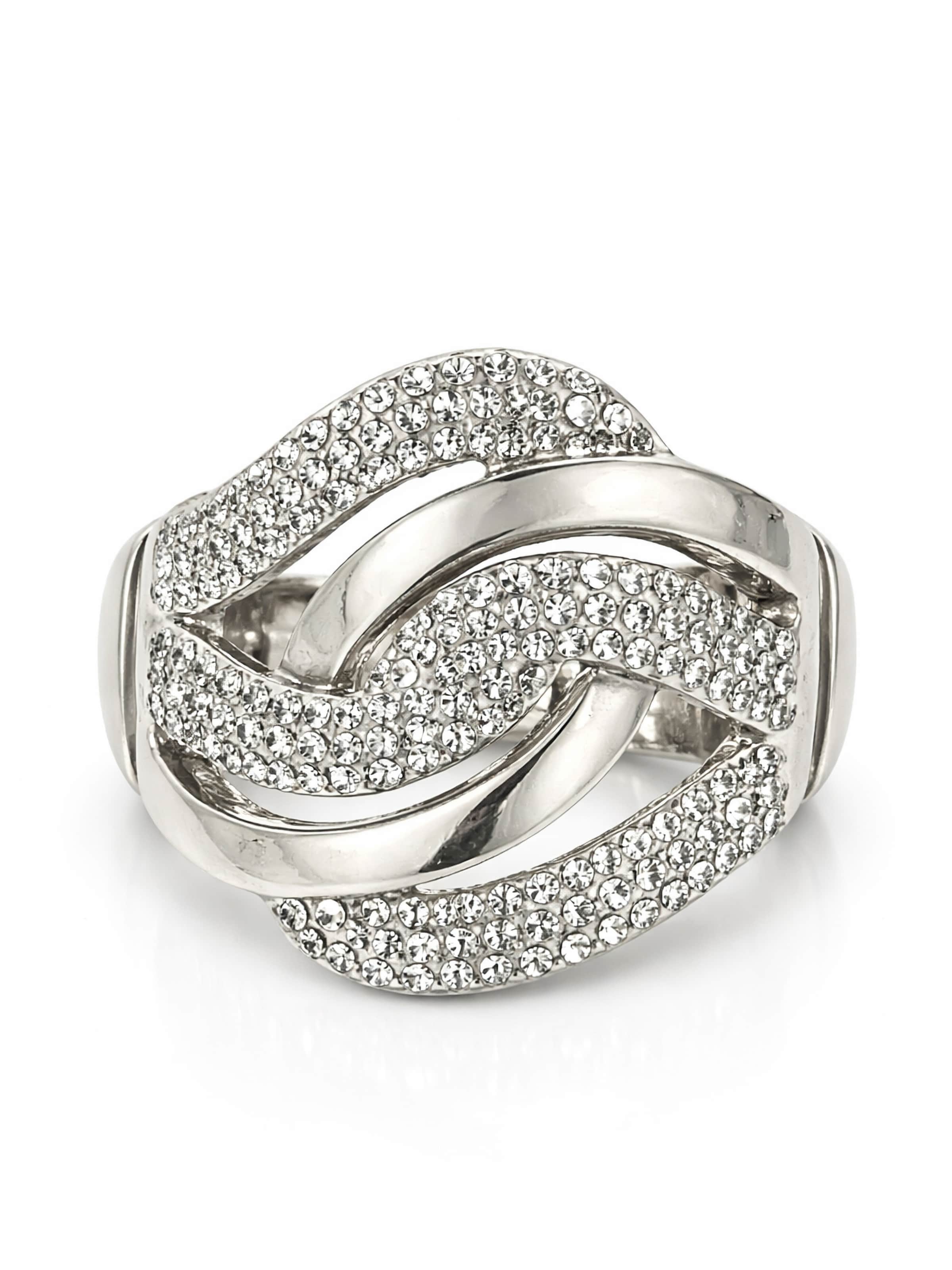 COLLEZIONE ALESSANDRO Ring 'Paris'‌‌‌ in Silber: Vorderseite