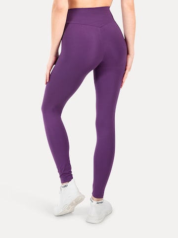 Coupe slim Leggings Smilodox en violet