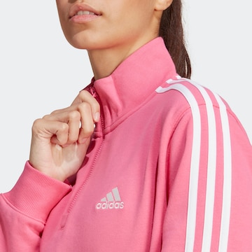 ADIDAS SPORTSWEAR Αθλητική μπλούζα φούτερ 'Essentials 3-Stripes ' σε ροζ