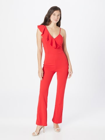 WAL G. Jumpsuit 'LAYLA' in Rood: voorkant