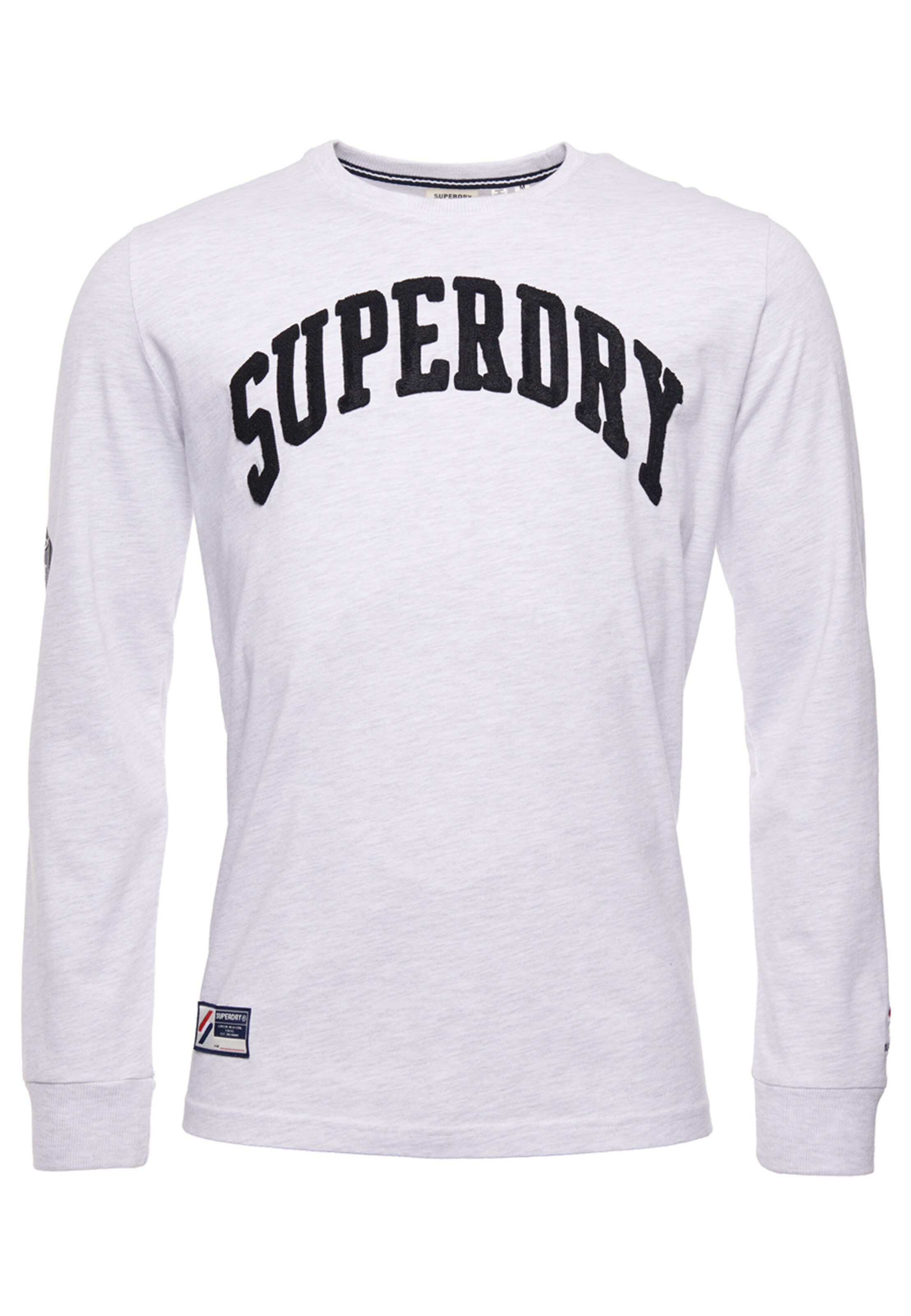 Männer Shirts Superdry Shirt 'Varsity' in Hellgrau - FE35134